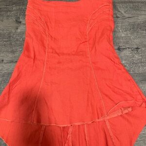 bebe Coral Strapless Dress